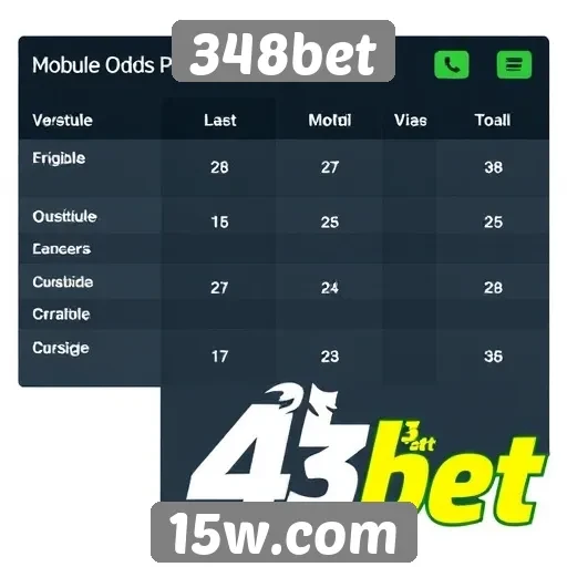 Comparativo de odds entre 348bet e concorrentes